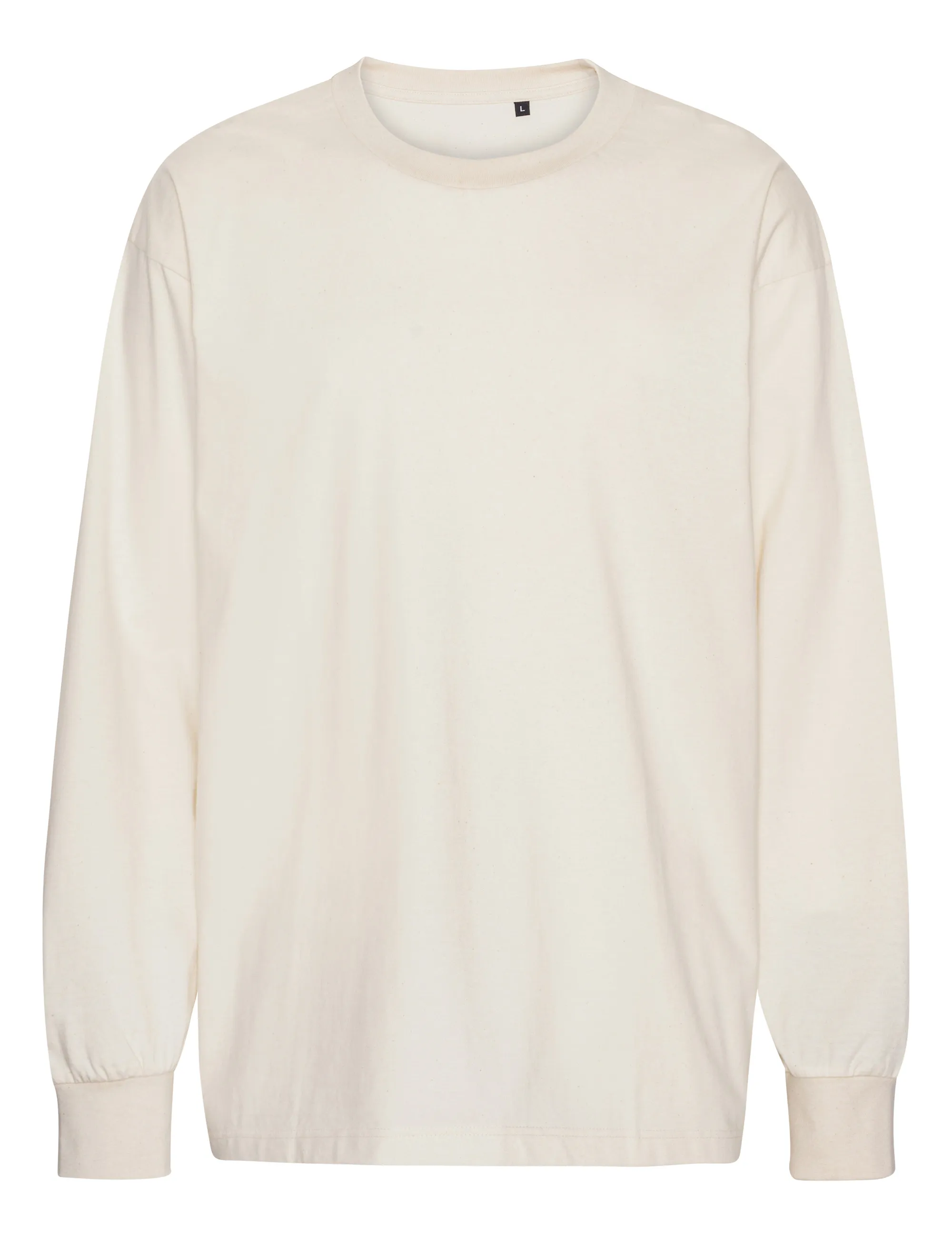 Tiger Cotton Oversized LS T-shirt White