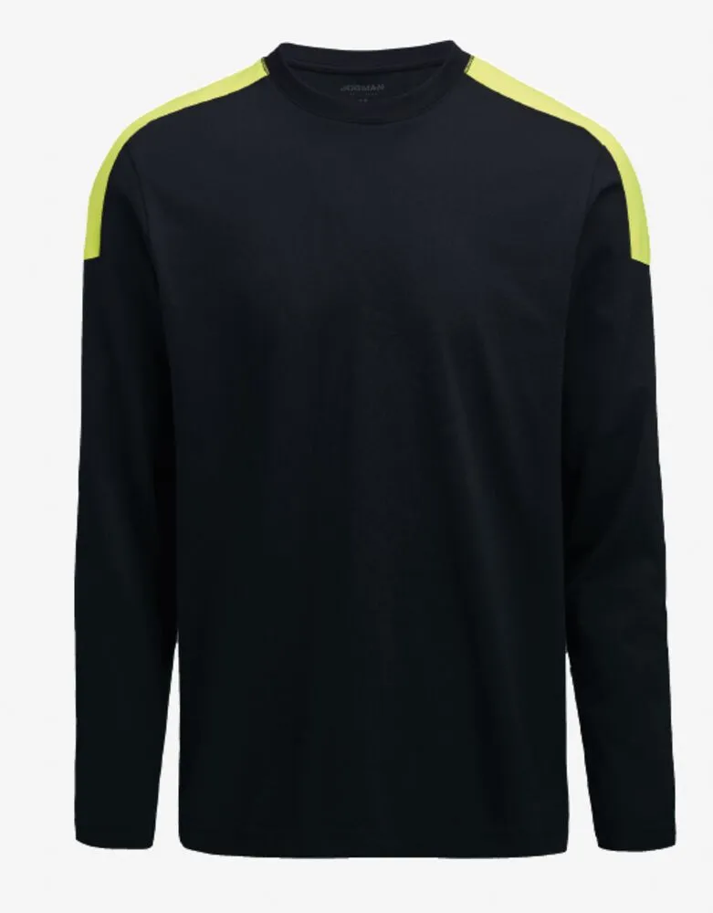 T-shirt L/S Svart/Gul